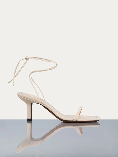 Shop Frame Le Ozzie Sandals In White