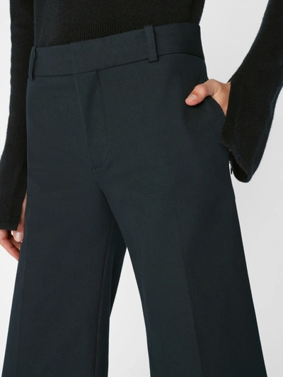 Shop Frame Le Palazzo Crop Trouser Pants In Black