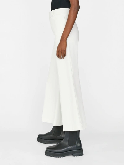 Shop Frame Le Palazzo Crop Trouser Pants In White