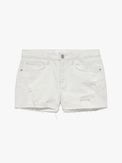 Shop Frame Le Grand Garcon Shorts In White
