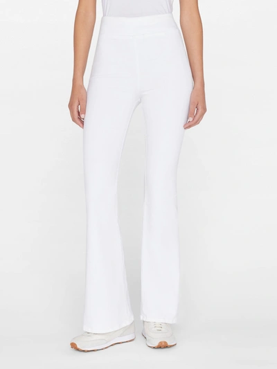 Shop Frame The Jetset Flare Jeans In White