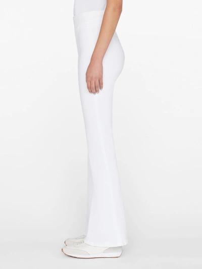 Shop Frame The Jetset Flare Jeans White Denim