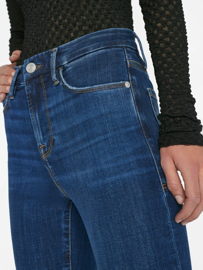 Shop Frame Le Crop Mini Bootcut Jeans Majesty Denim In Blue