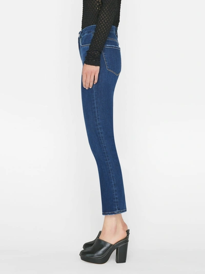 Shop Frame Le Crop Mini Bootcut Jeans Majesty Denim In Blue