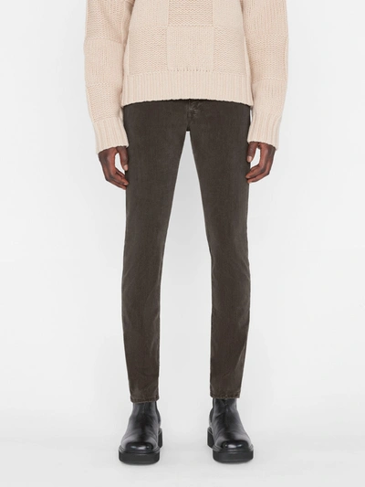 Frame L'homme Slim Brushed Twill Jeans In Green