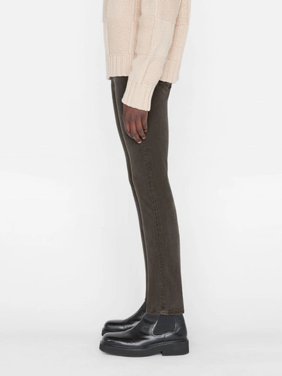 Frame L'homme Slim Brushed Twill Jeans In Green