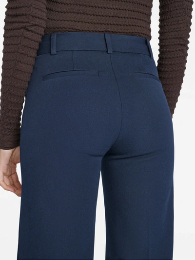 Shop Frame Le Crop Palazzo Trouser Pants In Blue