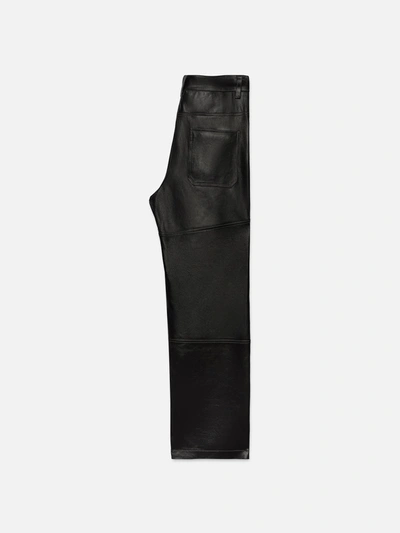 Shop Frame Leather Trouser Pants In Black