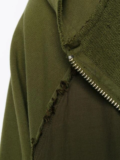Shop Haider Ackermann Ruched Design Hoodie