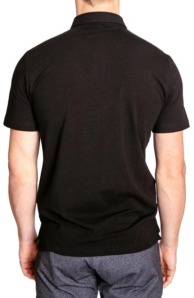 Public Rec Go-to Athletic Fit Performance Polo In Black