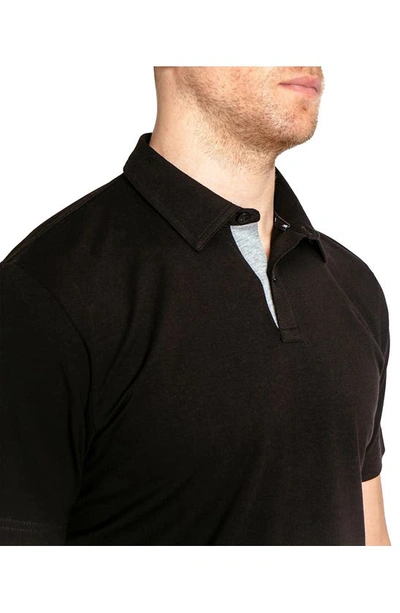 Public Rec Go-to Athletic Fit Performance Polo In Black