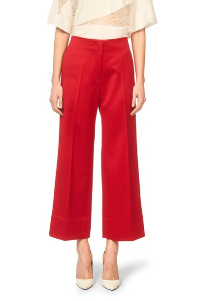 Shop Interior The Clement Wool Pants In Maraschino