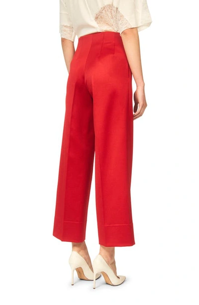 Shop Interior The Clement Wool Pants In Maraschino