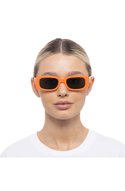 Shop Aire Ceres 51mm Rectangular Sunglasses In Neon Orange