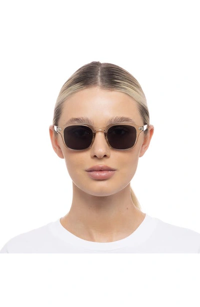 Aire Serpens 38mm Rectangular Sunglasses In Pebble