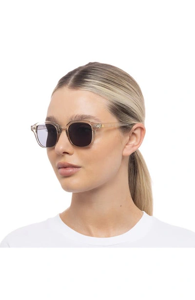Aire Serpens 38mm Rectangular Sunglasses In Pebble