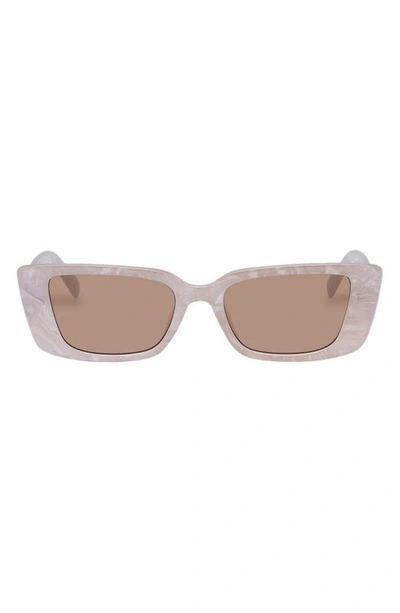 Shop Aire Novae 51mm Cat Eye Sunglasses In Linen Marble