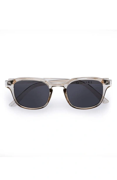 Shop Aire Serpens 38mm Rectangular Sunglasses In Pebble