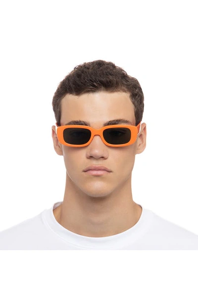 Shop Aire Ceres 51mm Rectangular Sunglasses In Neon Orange