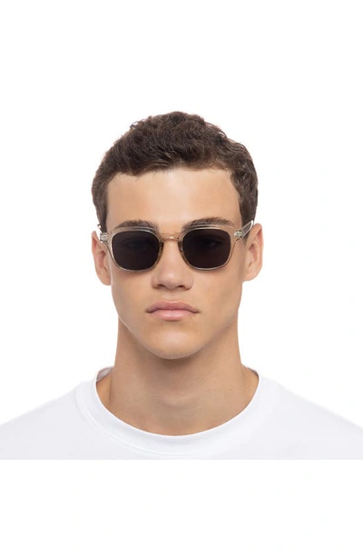 Aire Serpens 38mm Rectangular Sunglasses In Pebble