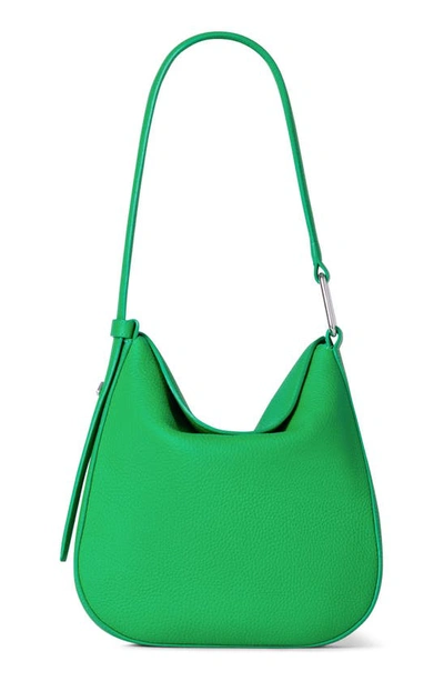 Shop Akris Little Anna Leather Hobo Bag In 056 Bamboo