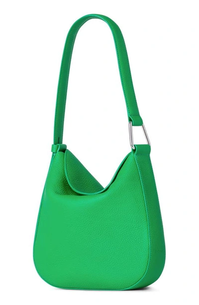 Shop Akris Little Anna Leather Hobo Bag In 056 Bamboo