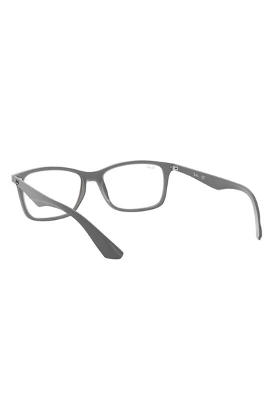 Shop Ray Ban Ray-ban 56mm Optical Glasses In Trans Mat Grey