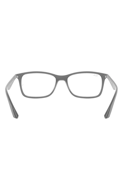 Shop Ray Ban Ray-ban 56mm Optical Glasses In Trans Mat Grey