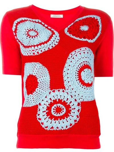 Shop Nina Ricci Shortsleeved Crochet Jumper