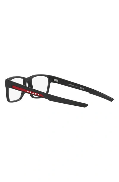 Shop Prada 55mm Pillow Optical Glasses In Black Grey