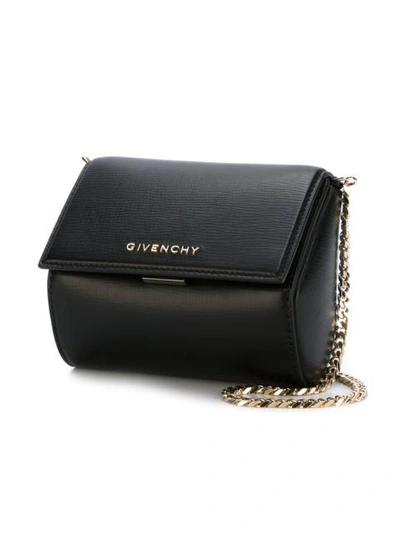 Givenchy Pandora Box Micro Leather Shoulder Bag In Black