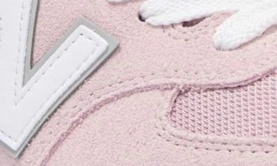Shop New Balance 574 Sneaker In Stone Pink/ Rain Cloud
