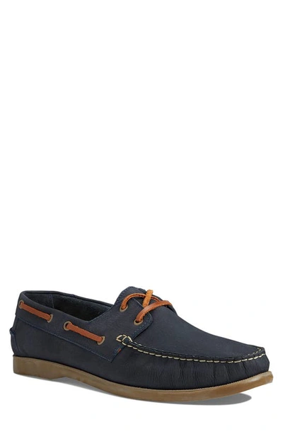 Shop Marc Joseph New York Bay Ave Driving Shoe In Navy Saddle