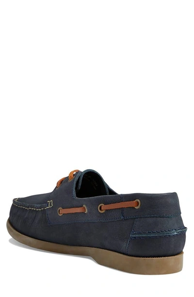 Shop Marc Joseph New York Bay Ave Driving Shoe In Navy Saddle