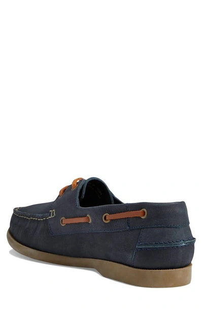 Marc Joseph New York Bay Ave Driving Shoe In Navy Saddle