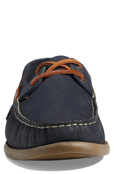 Marc Joseph New York Bay Ave Driving Shoe In Navy Saddle