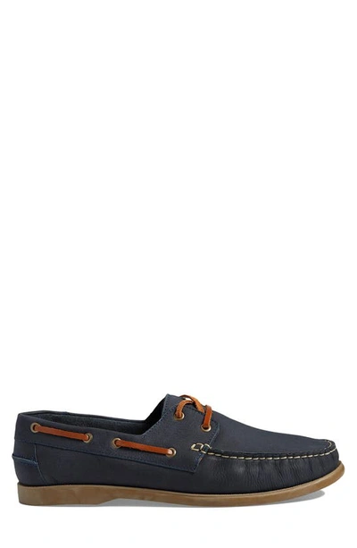 Marc Joseph New York Bay Ave Driving Shoe In Navy Saddle
