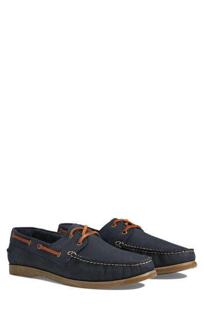 Marc Joseph New York Bay Ave Driving Shoe In Navy Saddle