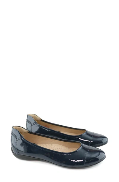 Shop Marc Joseph New York Peters St. Flat In Navy Soft Patent