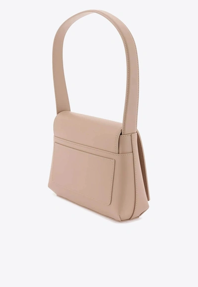 Shop Dolce & Gabbana Dg Logo Shoulder Bag In Calf Leather In Blush
