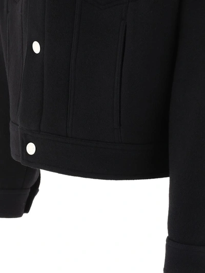 Shop Ami Alexandre Mattiussi Ami Paris Boxy Jacket In Black