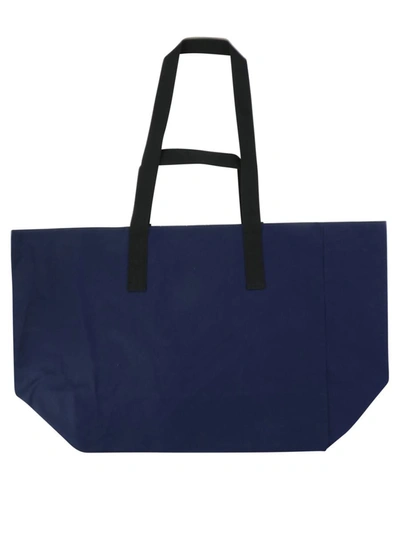 Shop Barbour " X Maison Kitsuné" Reversible Tote Bag In Blue
