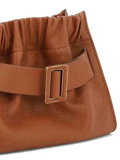 Shop Boyy "square Scrunchy Soft" Crossbody Bag In Brown
