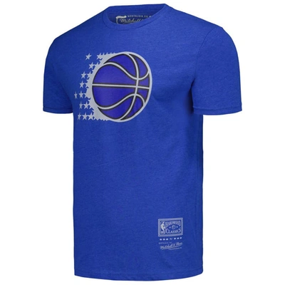 Shop Mitchell & Ness Unisex   Blue Orlando Magic Hardwood Classics Mvp Throwback Logo T-shirt