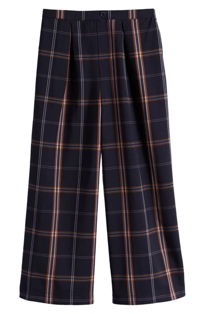 Shop Nordstrom Kids' Plaid Trousers In Navy Peacoat Plaid