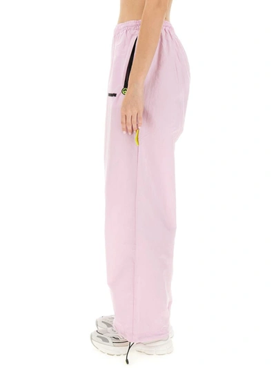 Shop Barrow Jogging Pants With Logo Unisex In Fuchsia