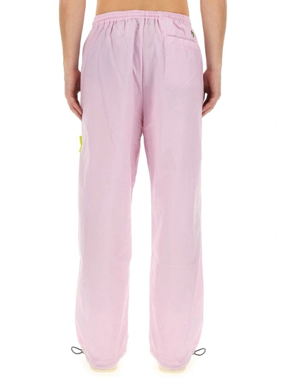 Shop Barrow Jogging Pants With Logo Unisex In Fuchsia