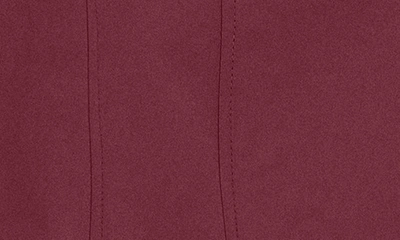 Sebby Softshell Hooded Trench Coat In Burgundy