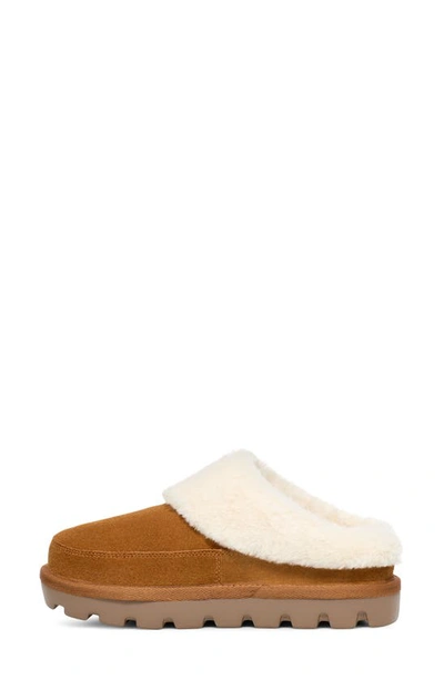 Koolaburra By Ugg Tizzey 1145930 Clog Women 8 Chestnut Faux Fur Slippers Rhs3697 In Orange