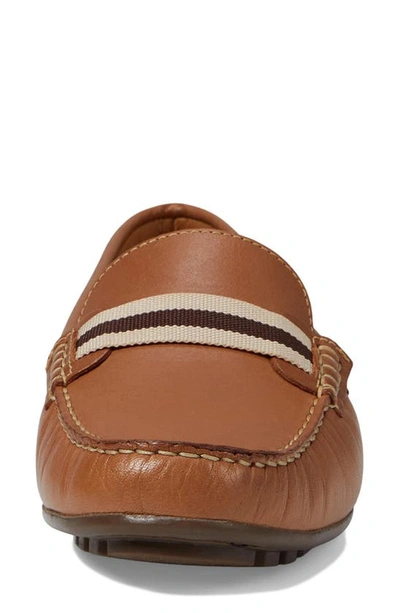 Marc Joseph New York Mulberry Stripe Loafer In Tan Napa